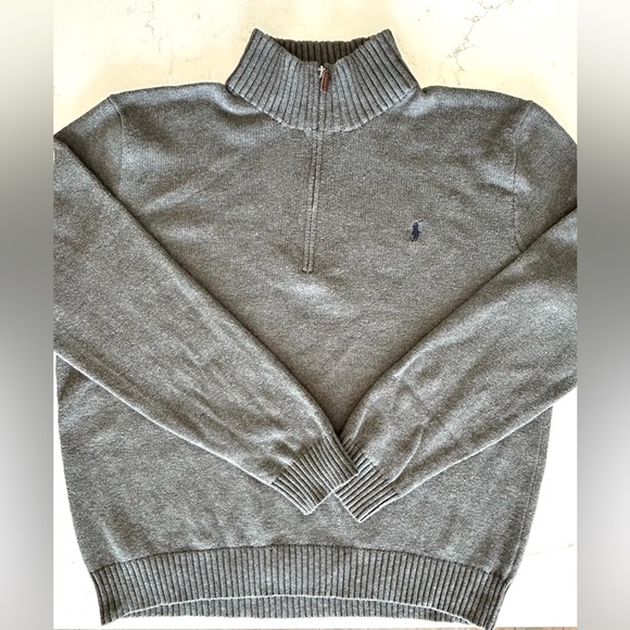POLO Ralph Lauren Men’s Quarter-Zip 100% Cotton Sweater Sz XXL (men’s) - Picture 2 of 10